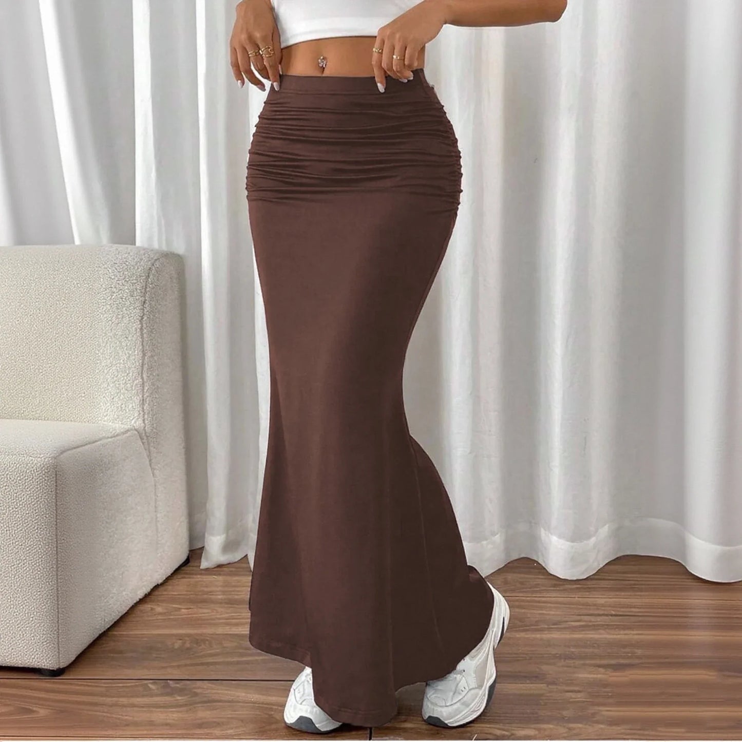 Slim Fishtail High Waist Skirts