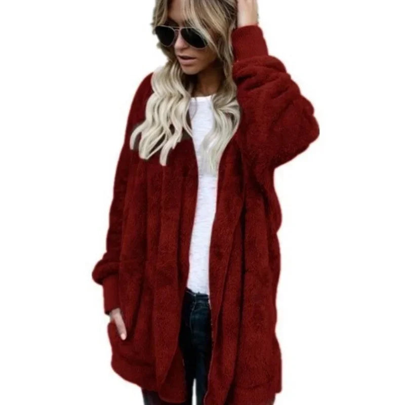 Double-faced Fur Fleece Faux Fur Thick Coat