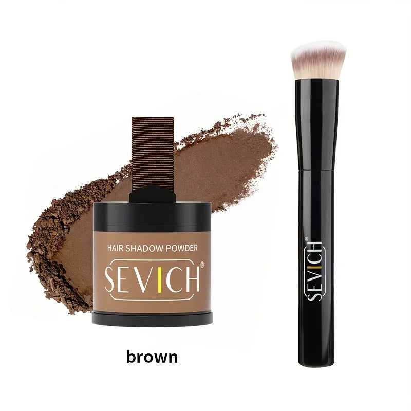 Hairline Shadow Powder Kit With Brush 10g Black Root Cover Up Instant Hair Line Powder Hair Concealer Repair Fill In Hair