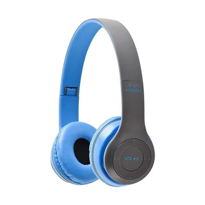 Stereo P47 Wireless Headphones Bluetooth 5.0 Earphones Foldable Bass Helmet