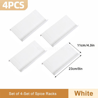 Drawer Spice Racks for Kitchen 4 Layers Adjustable Spice Rack