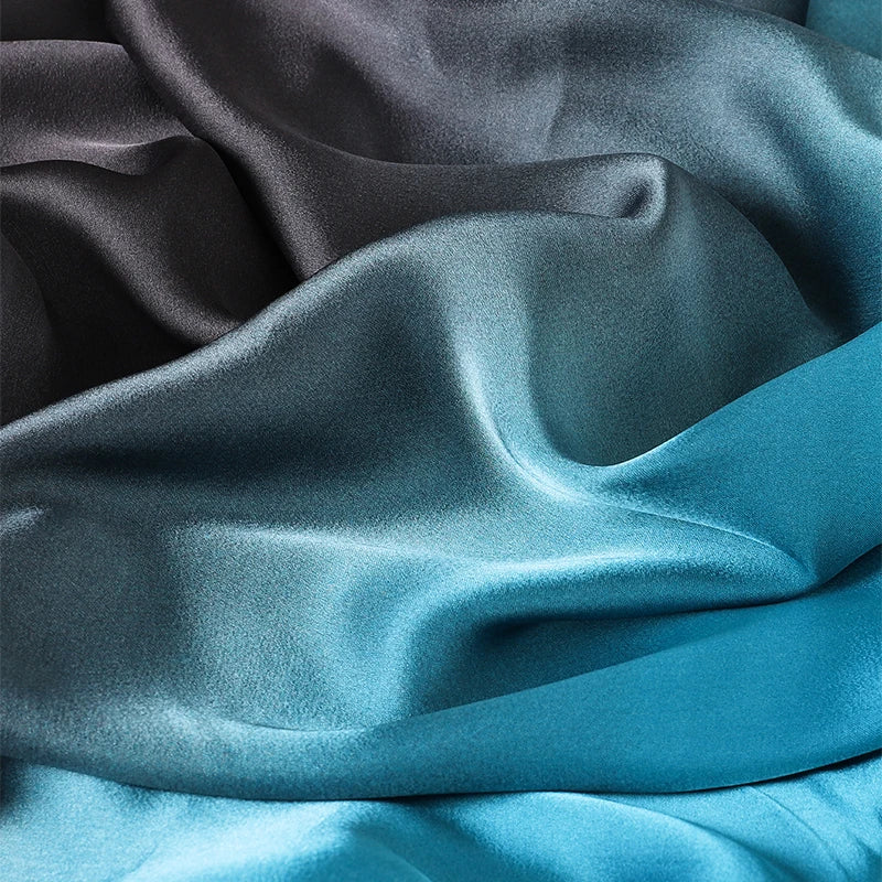 Pañuelo de seda degradado de lujo