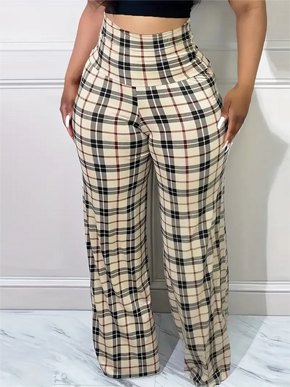 بناطيل واسعة الأرجل بناطيل بخصر مرتفع