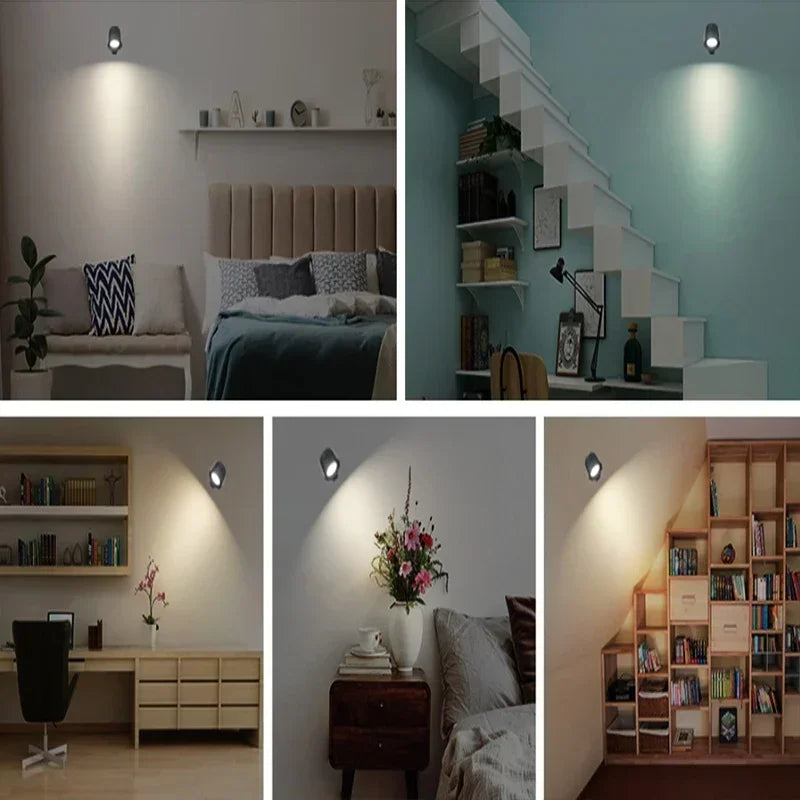 Led Double Head Wall Lamp Touch Control Remote