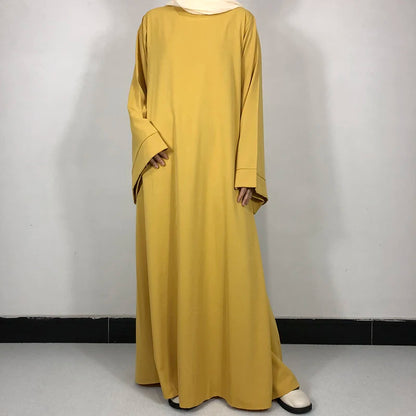 Abaya With Free Belt Muslim Dress
