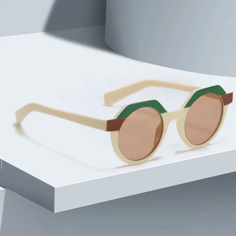 Retro Frame Blue Light Blocking UV400 Sun Glasses