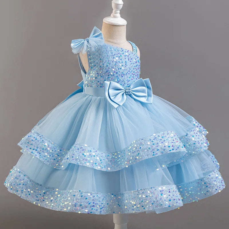 Flower Sequins Short Sleeveless Costume Cosplay
