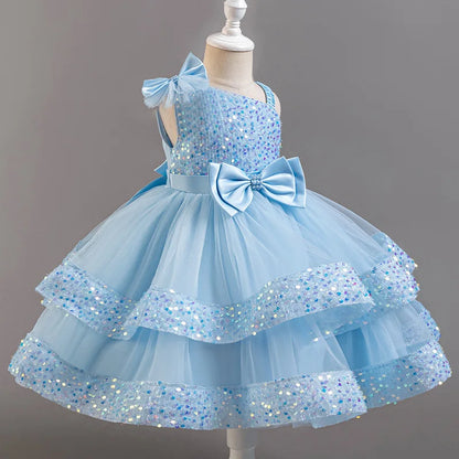 Flower Sequins Short Sleeveless Costume Cosplay