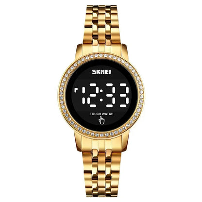 Digital LED Touch Diamond Waterproof Wristwatches