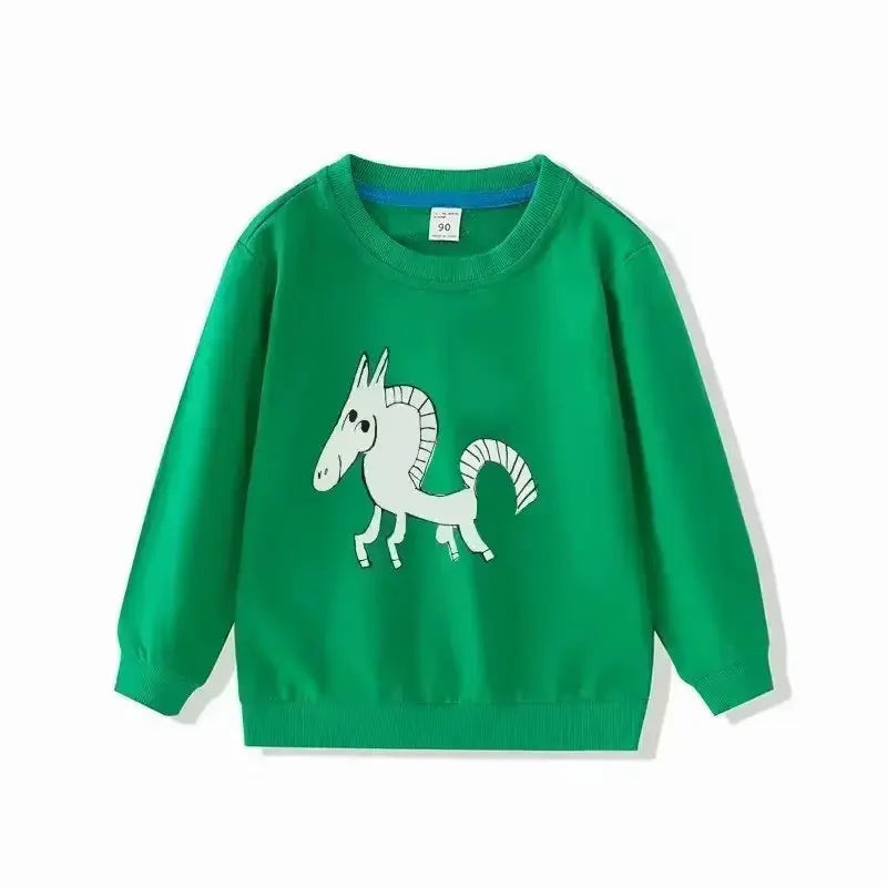 Sweatshirts Long Sleeve Tops Cartoon Baby Hoodies
