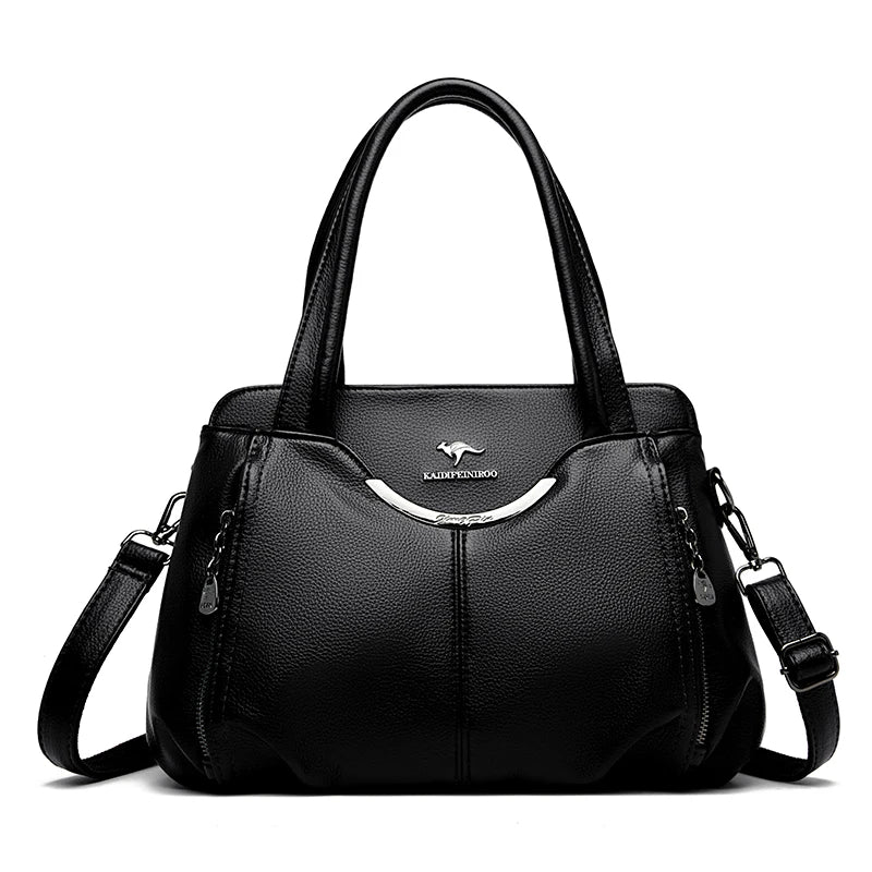 Luxury Soft Leather Crossbody Shoulder Tote Handbags