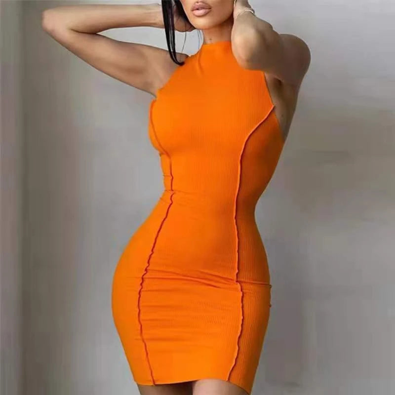 Sexy Slim Wrap Hip Mini Dress