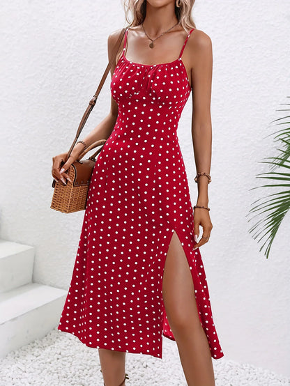 Floral Print Spaghetti Straps Boho Dress