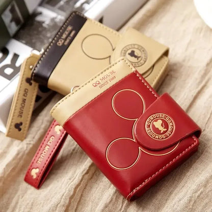 Korean PU leather cute cartoon short wallet