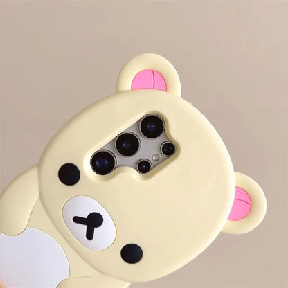 Kawaii Bear Phone Case Samsung Galaxy Cartoon Soft Silicone Cover