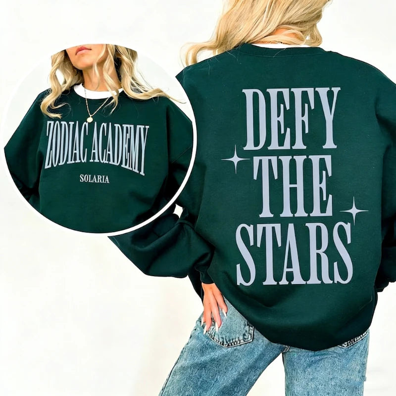 Solaria Sweater Licensed Zodiac Academy Merch Bookish Winter Sweatshirt Hoodies