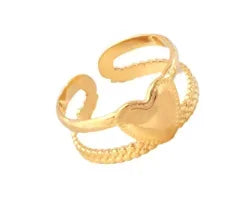 DANA Three-dimensional M Letter Ring