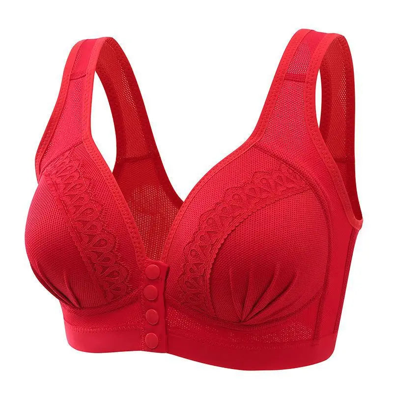 Mom Bra Large Size Front Buttons Bra