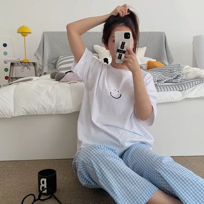 2-Piece Short-Sleeved Pajama Sets