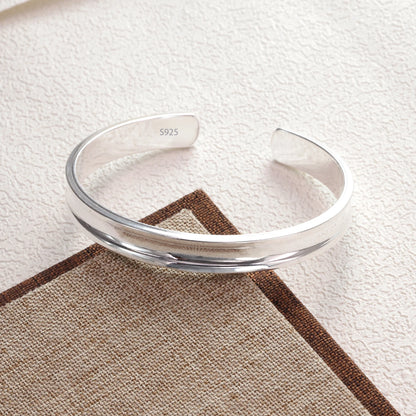 925 Sterling Silver Bangle Bracelet Set