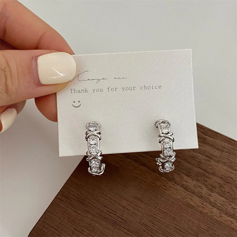 DANA CC Design Stud Earrings