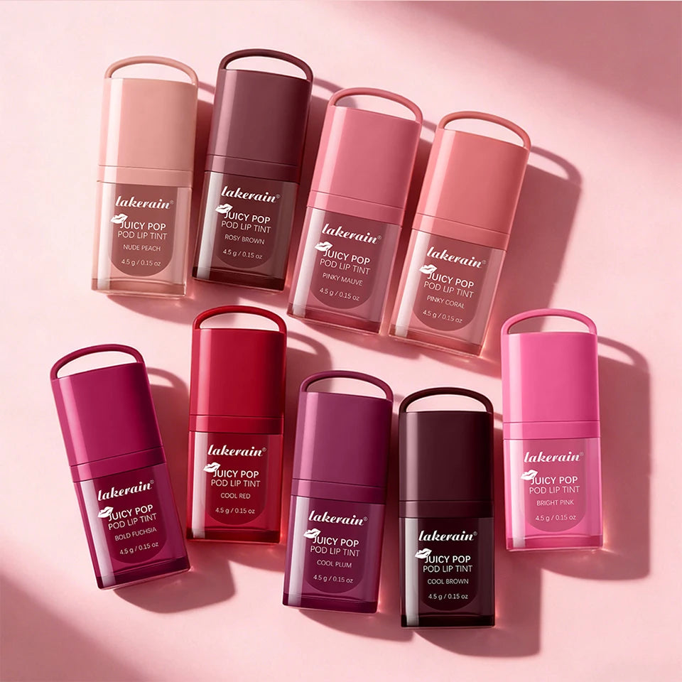 Waterproof Long Lasting Juice Pop Lip Tint Box Nourishing Hydrating Lip Oil Gloss