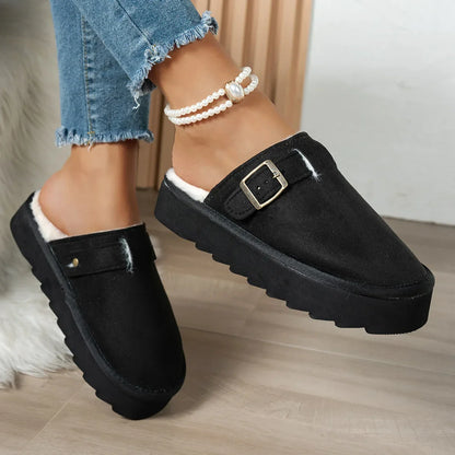 Winter plush lined comfortable indoor Slippers