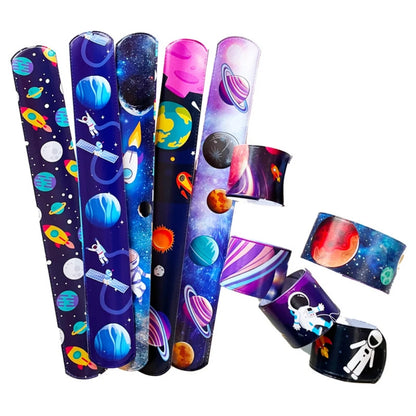 10-50 Pcs Cartoon Space Astronaut Theme Clapping Circle Wristband