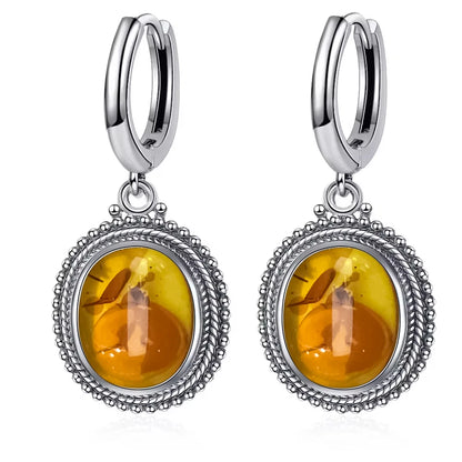 925 Sterling Silver Natural Labradorite Earrings