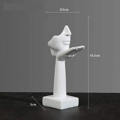 Resin Abstract Mask Statues Decor Gift