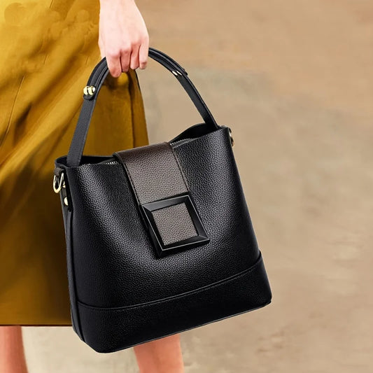 Leather Bucket Shoulder Strap Shoulder Crossbody Bags