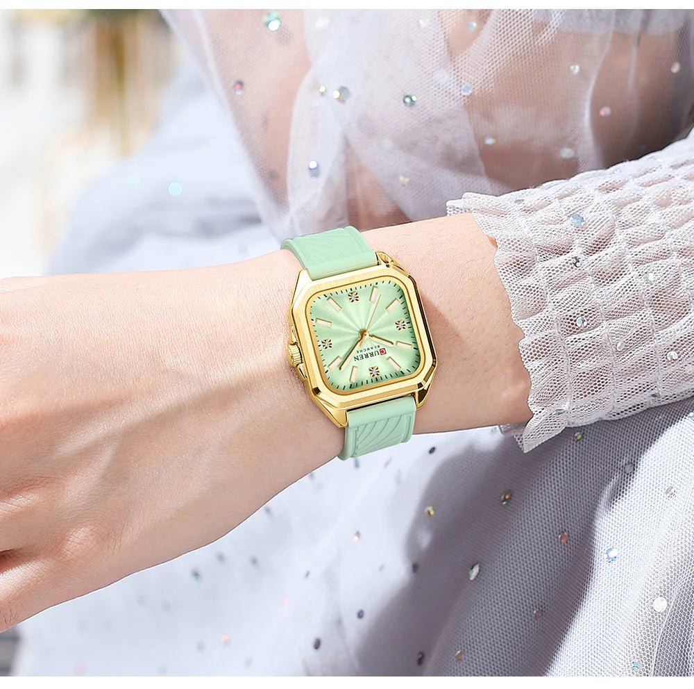 Minimalist Square Quartz Casual Sports Silicone Watches