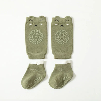 Crawling Safety Pads Socks Set