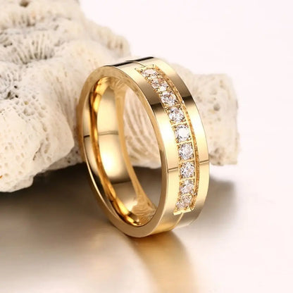 DANA 18K Gold  Love Cubic Zirconia Ring
