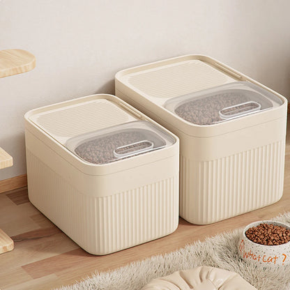Dog Food Storage Container 5/10/15L Large Capacity Transparent