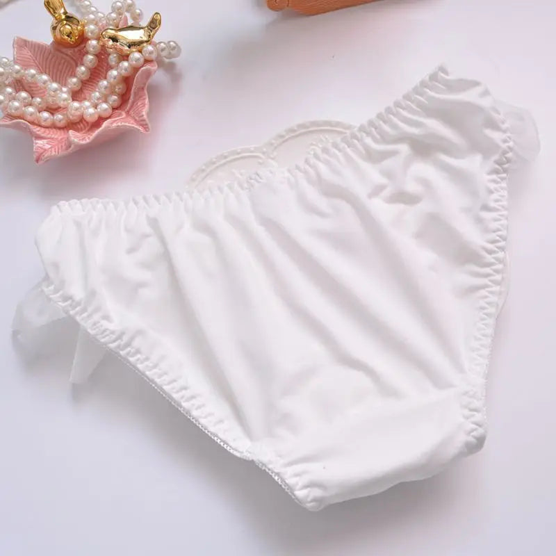 Flower Milk Silk High Elasticity Seamless Cute Lovely Sweety Mesh Underwear