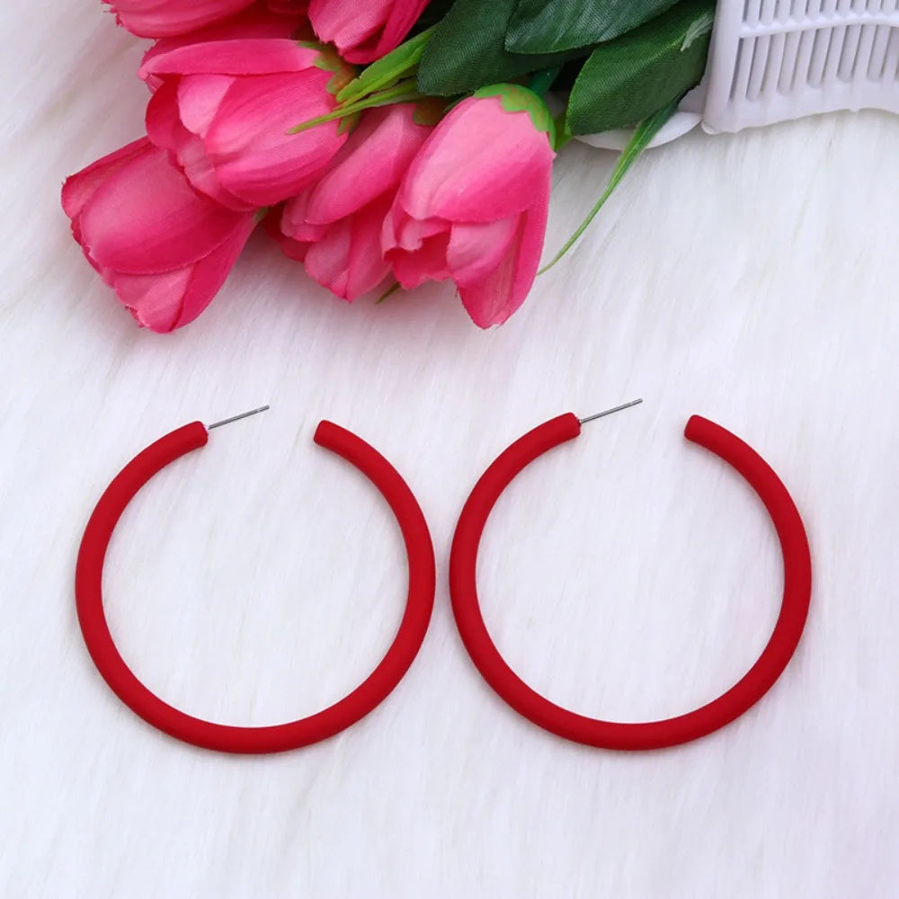 Funny Acrylic Circular Earrings