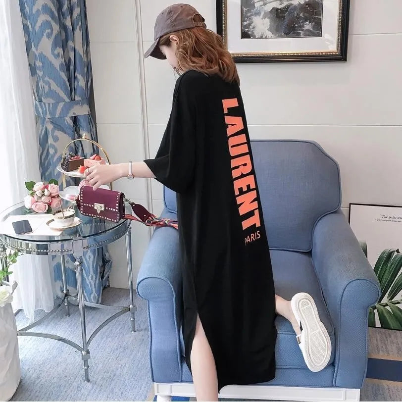 Comfortable Short-sleeved Round Neck pregnant Dress
