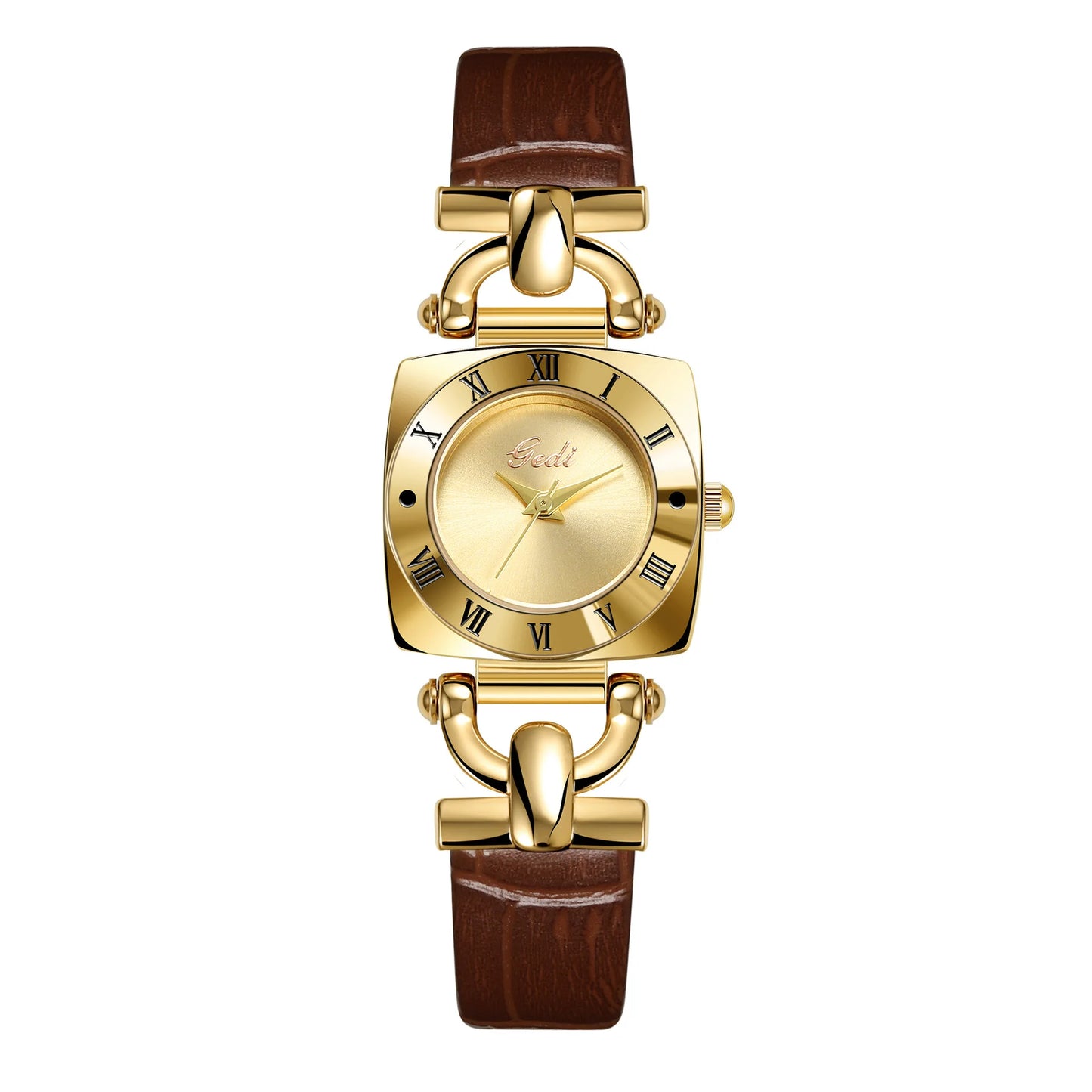 Niche Square Leather Straps Waterproof watches