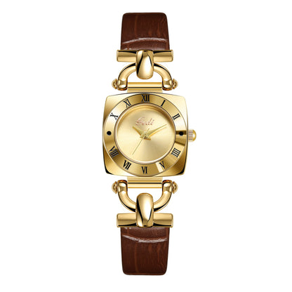 Niche Square Leather Straps Waterproof watches