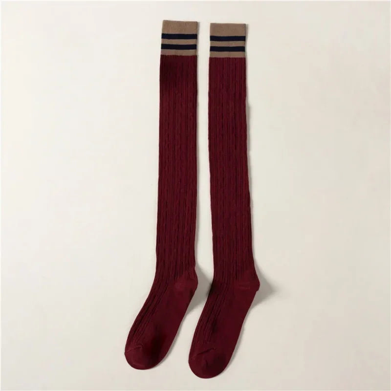 Over Knee Knit Socks f