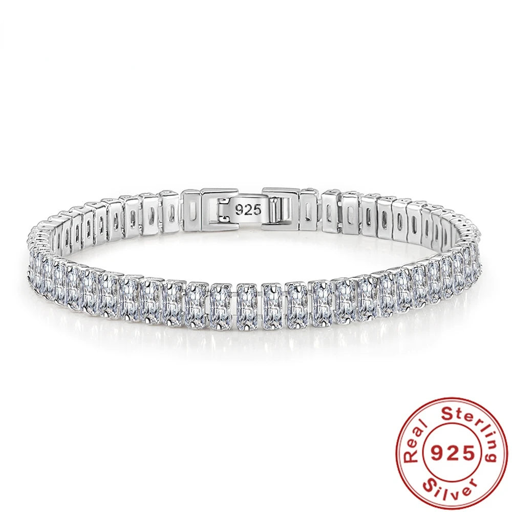 DANA 925 Sterling Elegant Zircon Crystal Bracelet