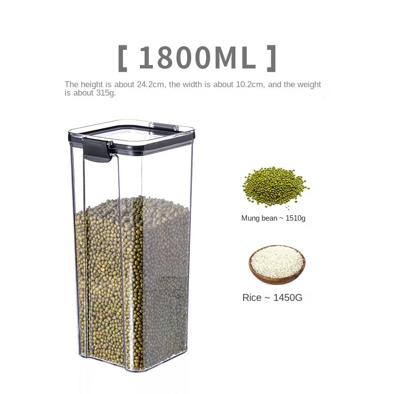 5Pcs Sets Sealed Jar Food Storage Box