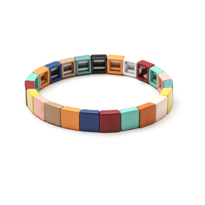 Elegant Rainbow Boho Geometric Bracelets