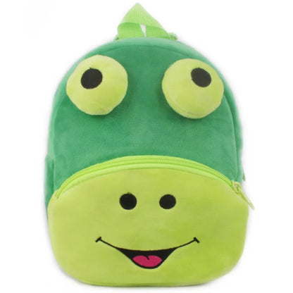 3D School Bags Cartoon Print Plush Kids Backpack Kindergarten Mini Bag