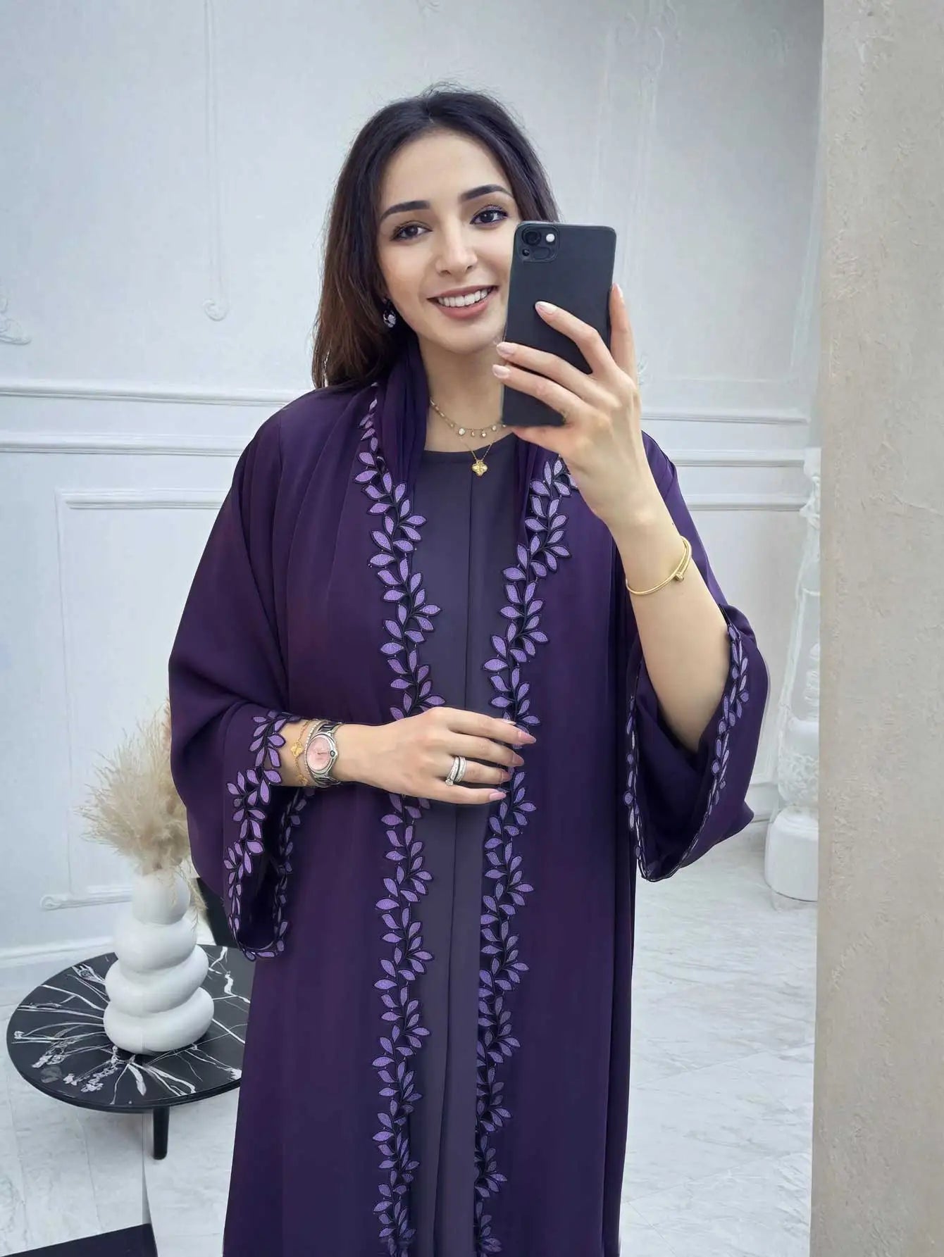 Elegant Beige Abaya Islamic Modest Fashion