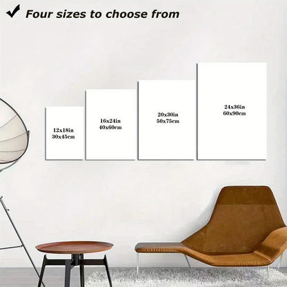 Romantic Rainy Night Canvas Art with Unframes