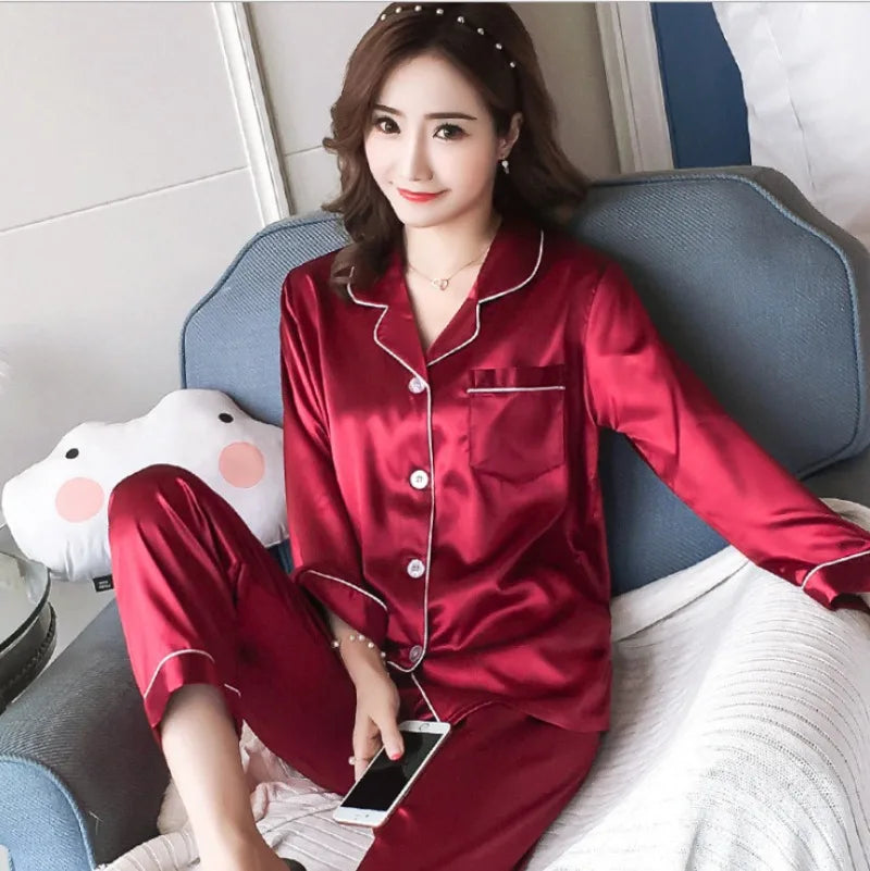 Silk Satin Pyjama Set