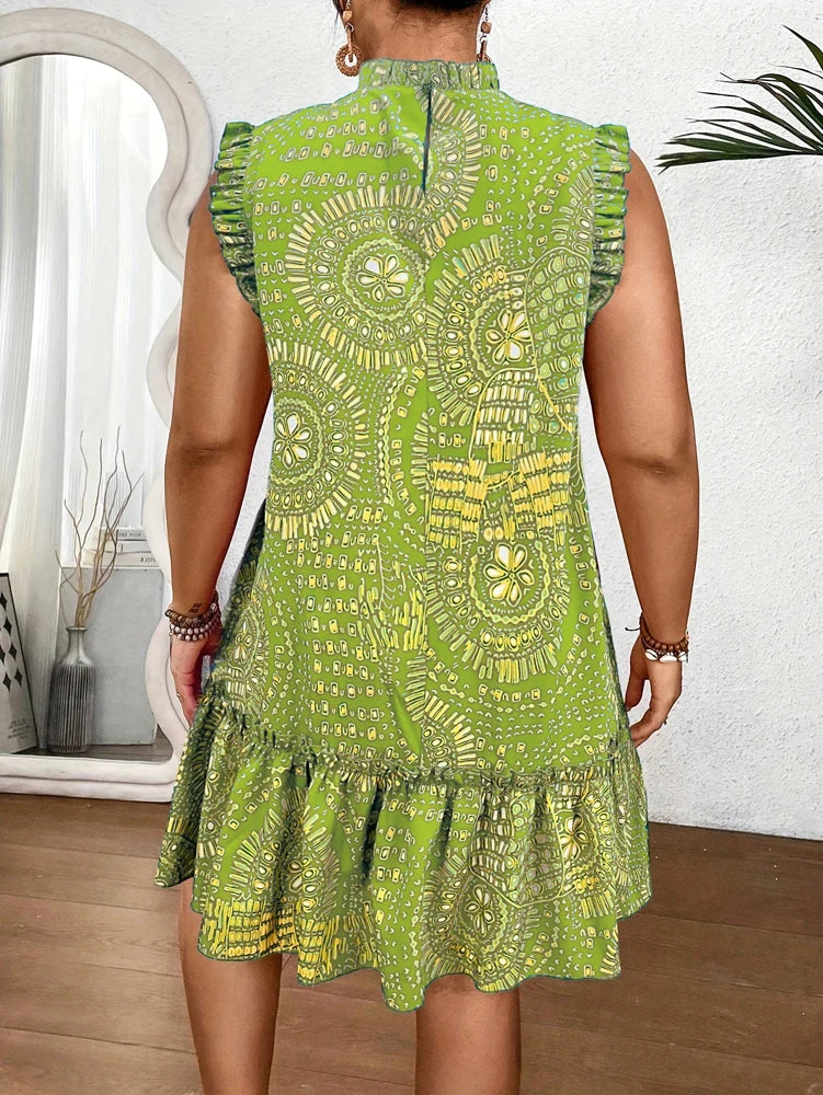 Elegant Slim Fit Short Sleeve Dress