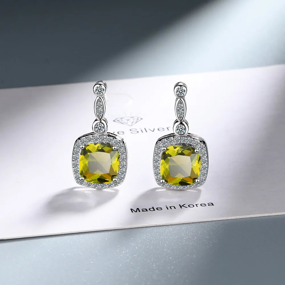 925 Sterling Silver Multiple zircon Earring